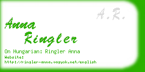 anna ringler business card